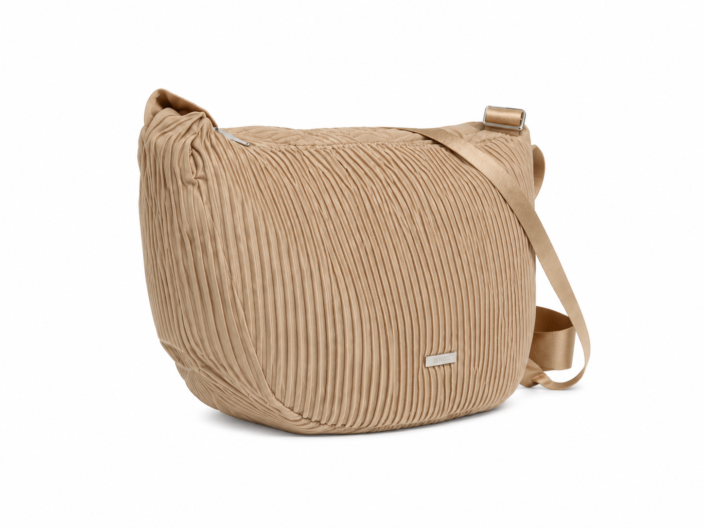 (image for) 5846 Fawn Pleated Sling Shoulder Bag
